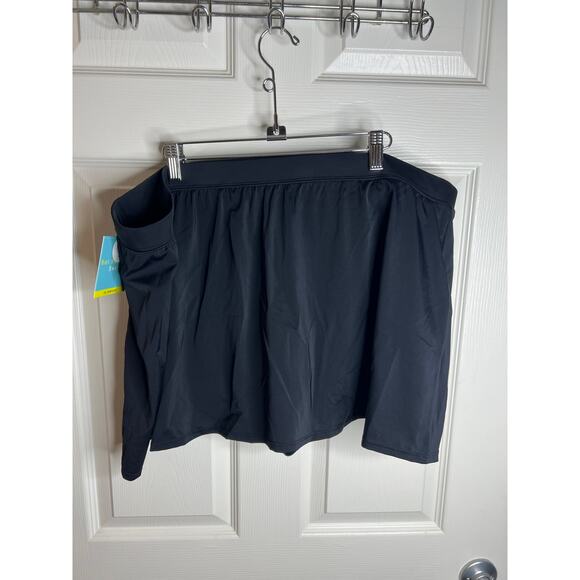 Bal Harbour Women's Tummy Control UPF 50+ Swim Skirt Black NEW ~ Size 3X - Picture 5 of 6
